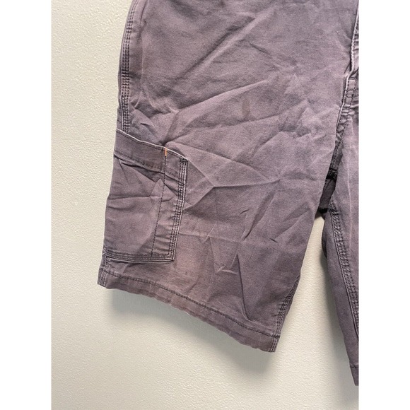 Ariat Mens Rebar M4 Low Rise Shorts Size 31 Gray Canvas Cargo Stretch Utility - Picture 2 of 11